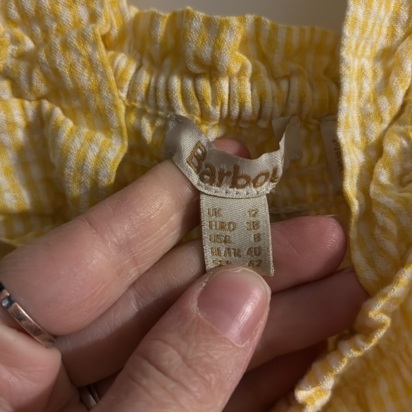 Barbour Yellow Gingham Abbey Dress - Picture 2 of 5